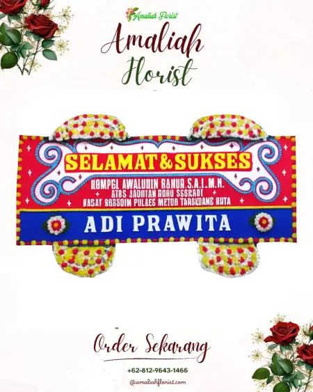 Papan Bunga Ucapan Selamat Brebes